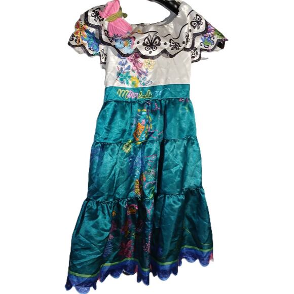 Disney Encanto Mirabel Madrigal Costume Dress/ Short Sleeves/Size 4-6X - Picture 1 of 11